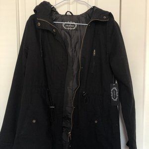 NWT black utility jacket